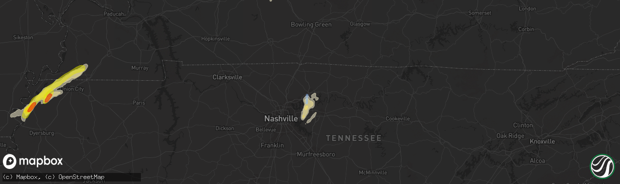 Hail map in Gallatin, TN on May 2, 2019