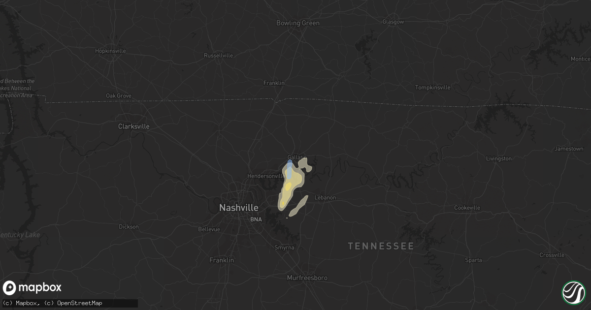 Hail map in Gallatin, TN on May 2, 2019