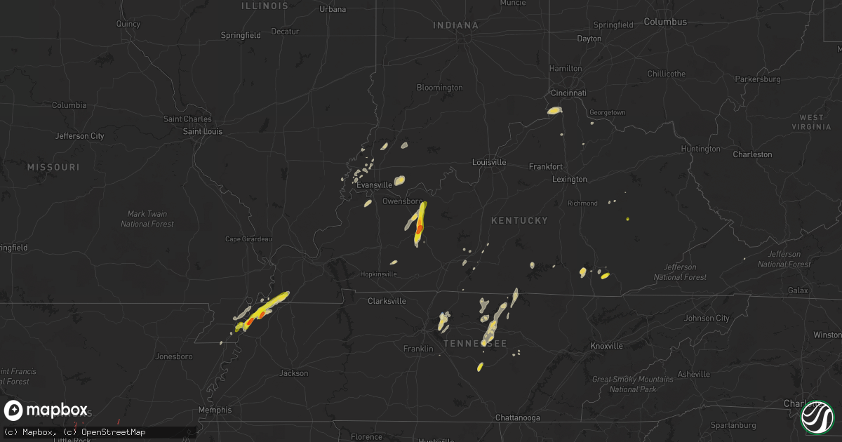 Hail map on May 2, 2019