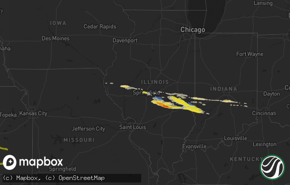 Hail map preview on 05-02-2020