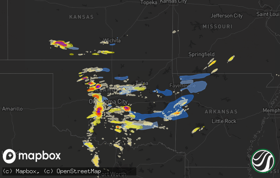 Hail map preview on 05-02-2022