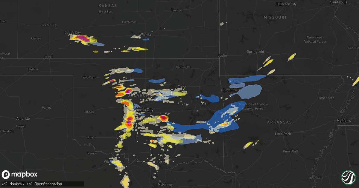 Hail map on May 2, 2022