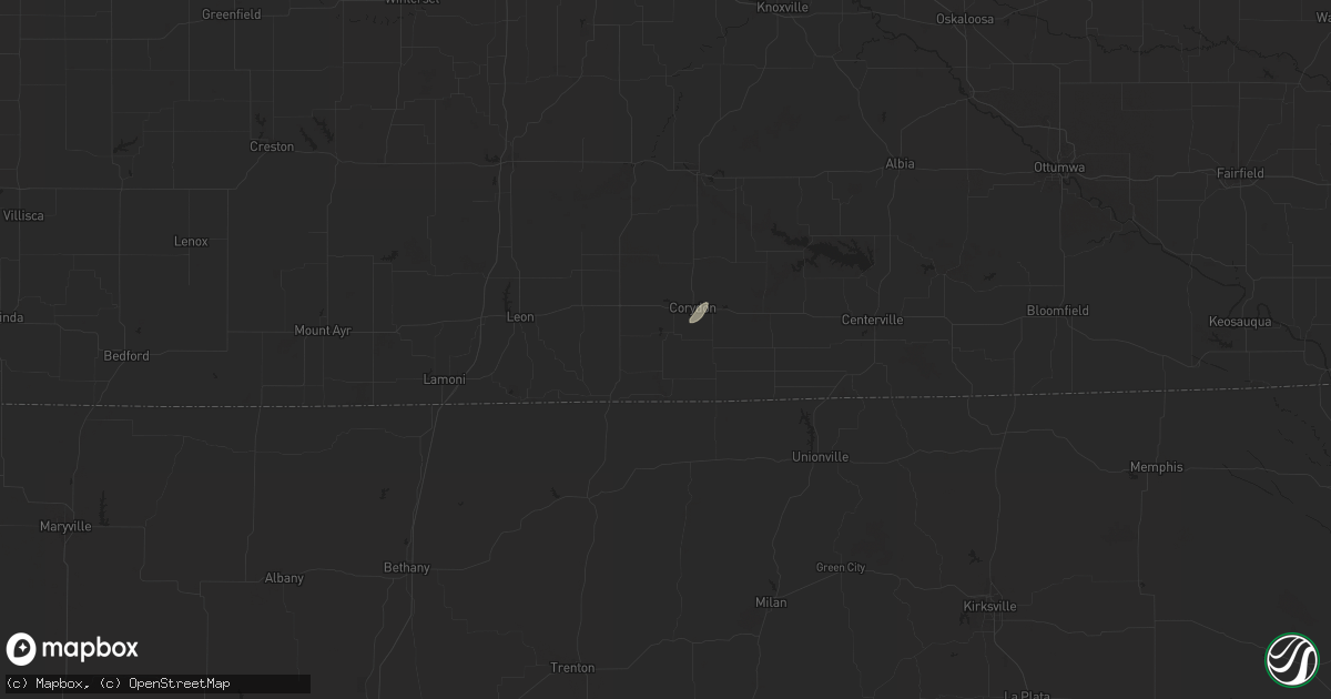 Hail map in Allerton, IA on May 2, 2024