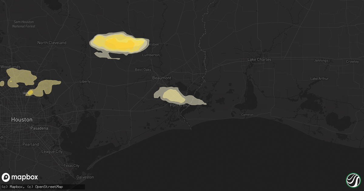 Hail map in Groves, TX on May 2, 2024