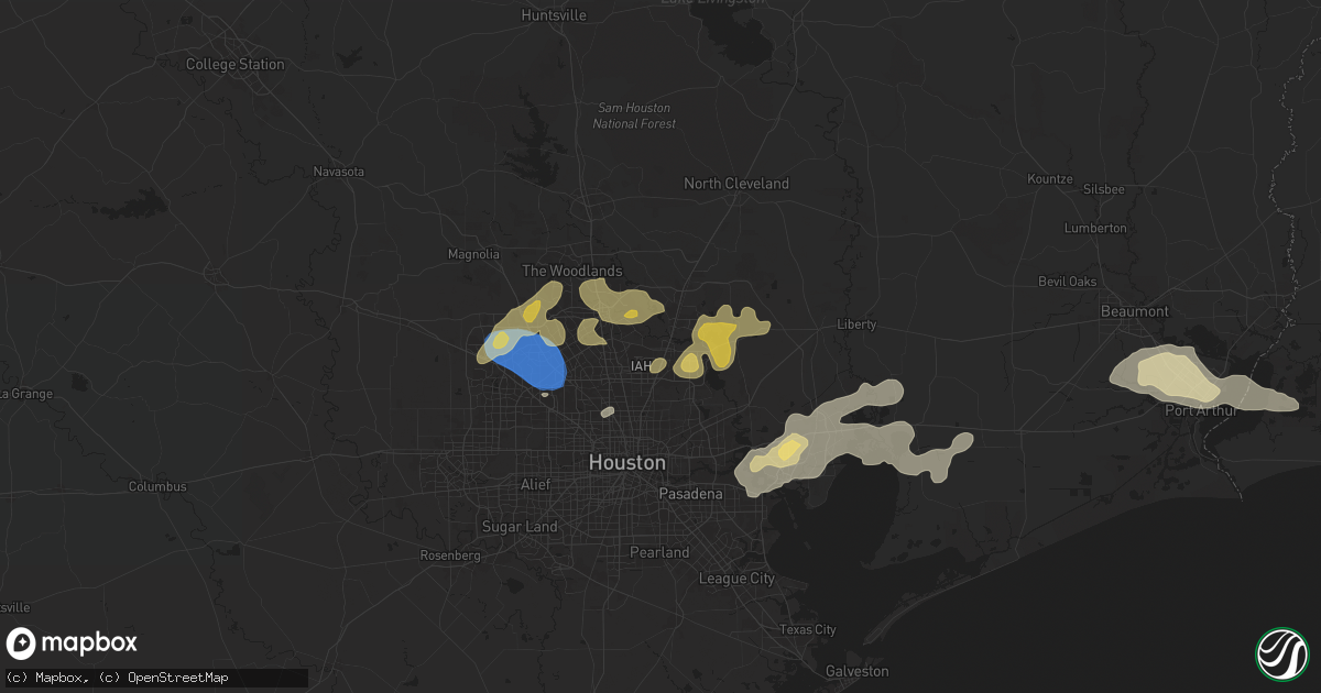 Hail map in Humble, TX on May 2, 2024