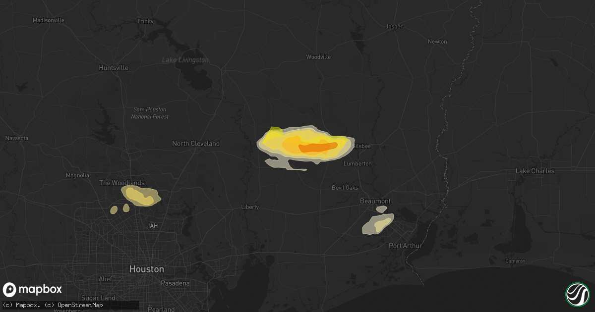 Hail map in Saratoga, TX on May 2, 2024