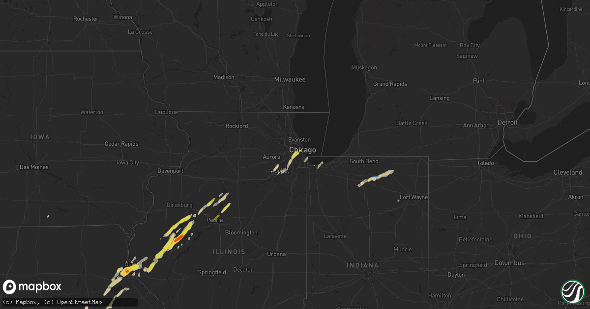 Hail map on May 2, 2024