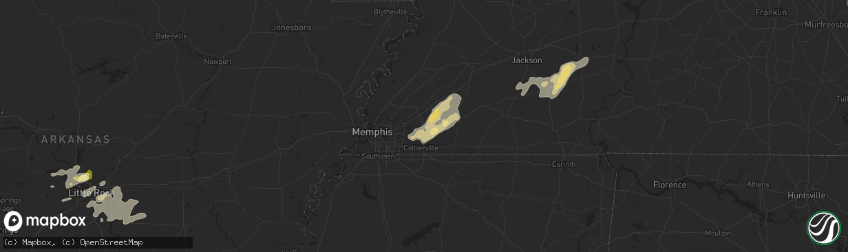 Hail map in Eads, TN on May 2, 2025