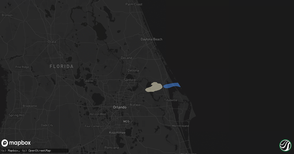 Hail map in Osteen, FL on May 2, 2026