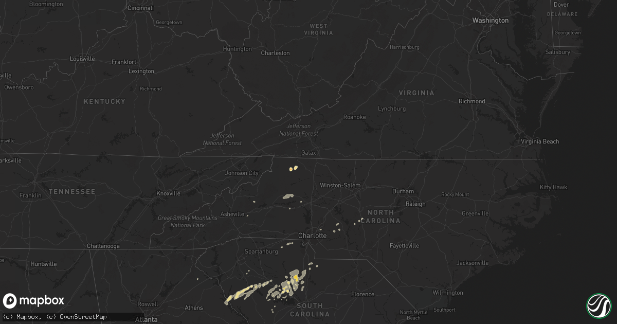 Hail map in Georgia on May 3, 2011