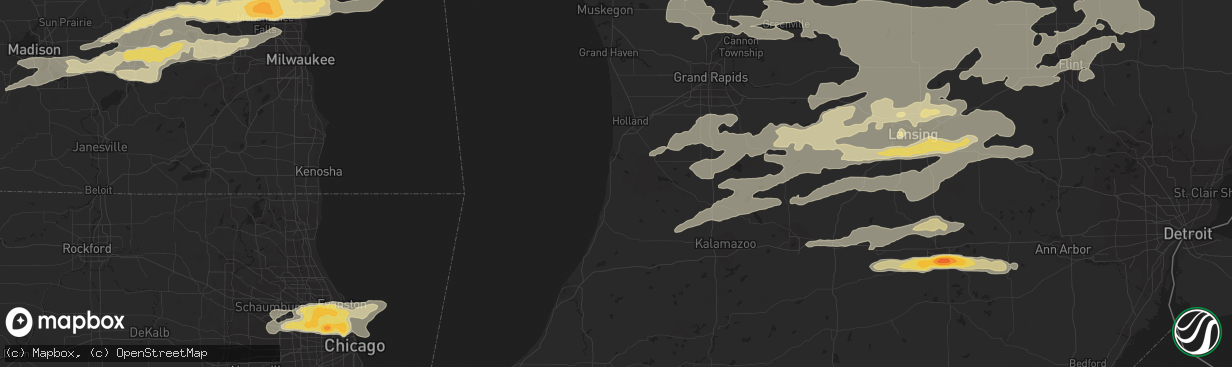 Hail map in Chicago, IL on May 3, 2012