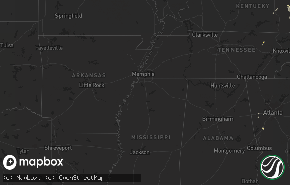 Hail map preview on 05-03-2012