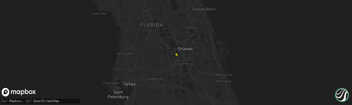 Hail map in Windermere, FL on May 3, 2013