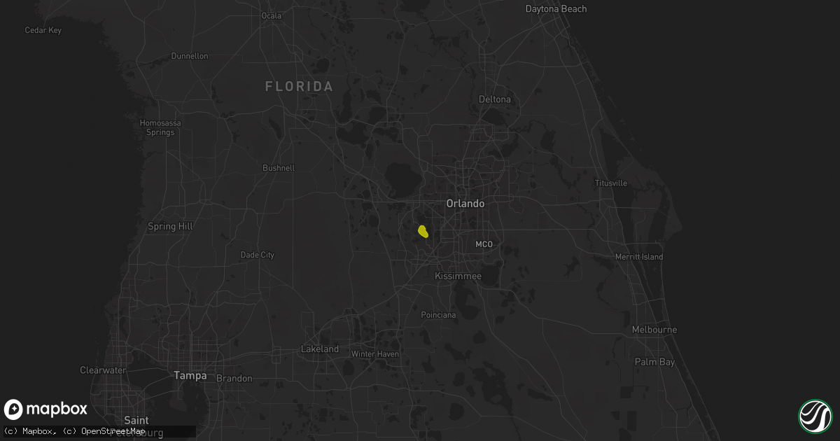 Hail map in Windermere, FL on May 3, 2013