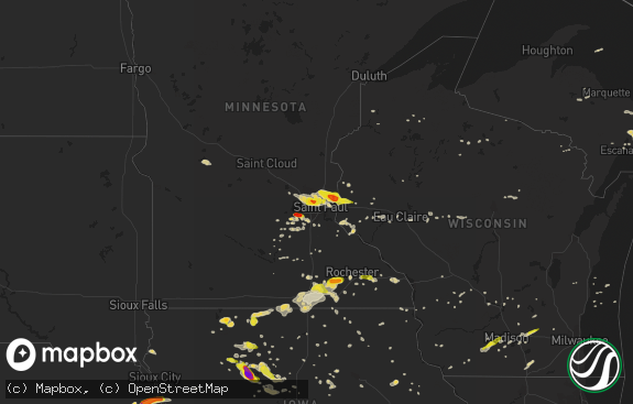 Hail map preview on 05-03-2015