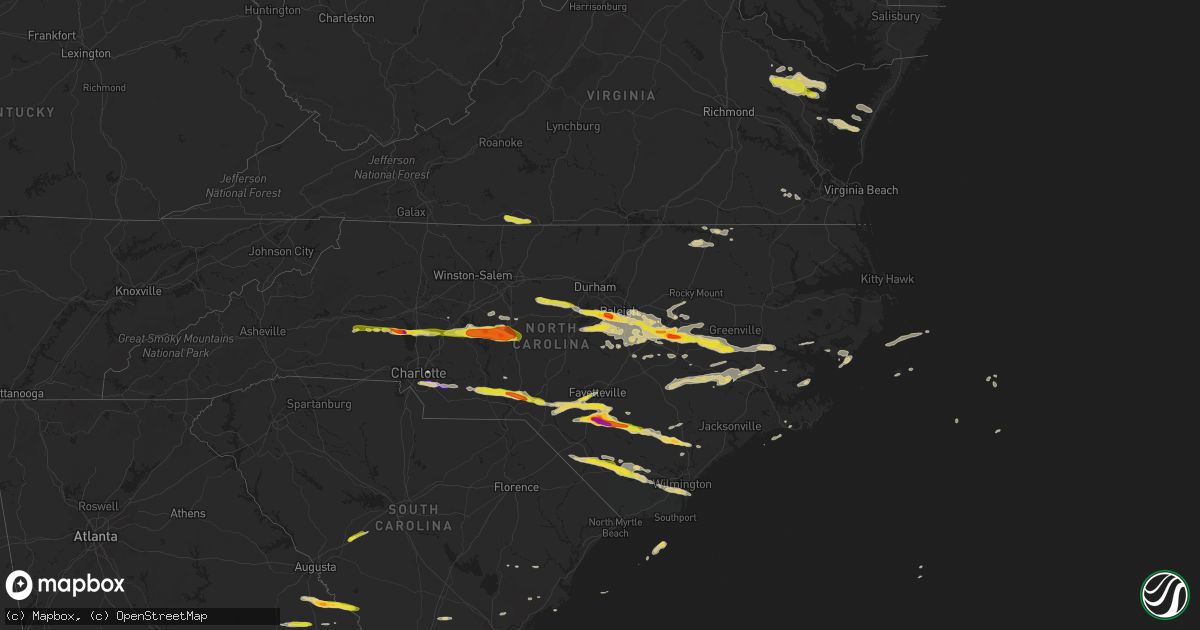 Hail map on May 3, 2016