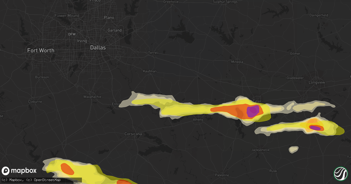 Hail map in Mabank, TX on May 3, 2017