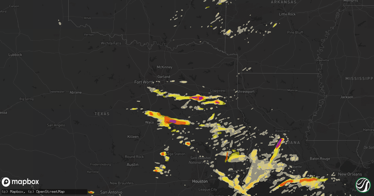Hail map on May 3, 2017
