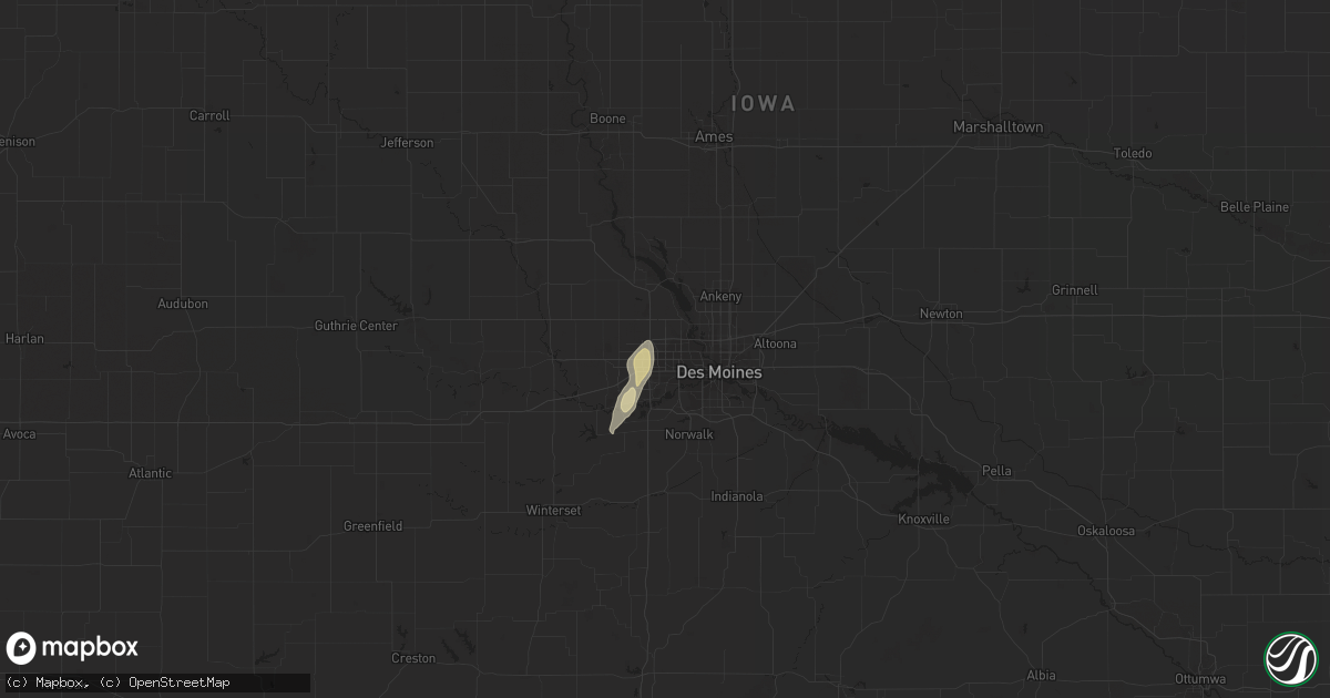 Hail map in Urbandale, IA on May 3, 2018