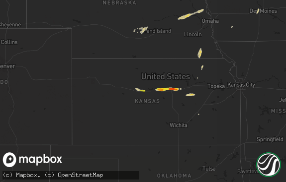 Hail map preview on 05-03-2018