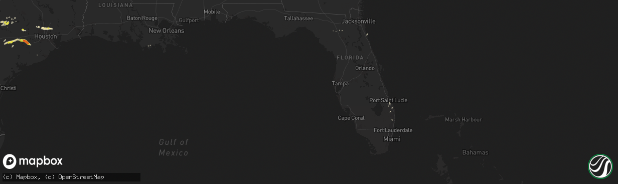 Hail map in Florida on May 3, 2019