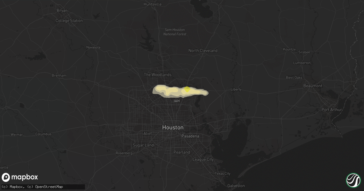 Hail map in Humble, TX on May 3, 2019