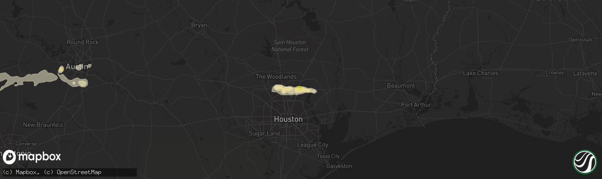 Hail map in Kingwood, TX on May 3, 2019