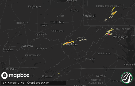 Hail map preview on 05-03-2019