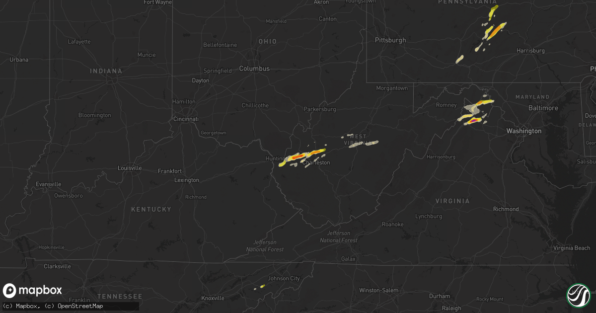 Hail map on May 3, 2019