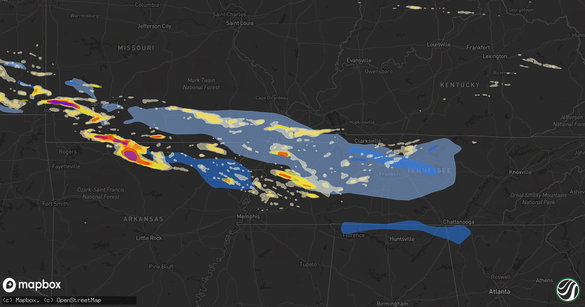 Hail map on May 3, 2020