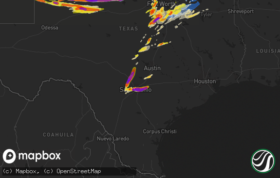 Hail map preview on 05-03-2021