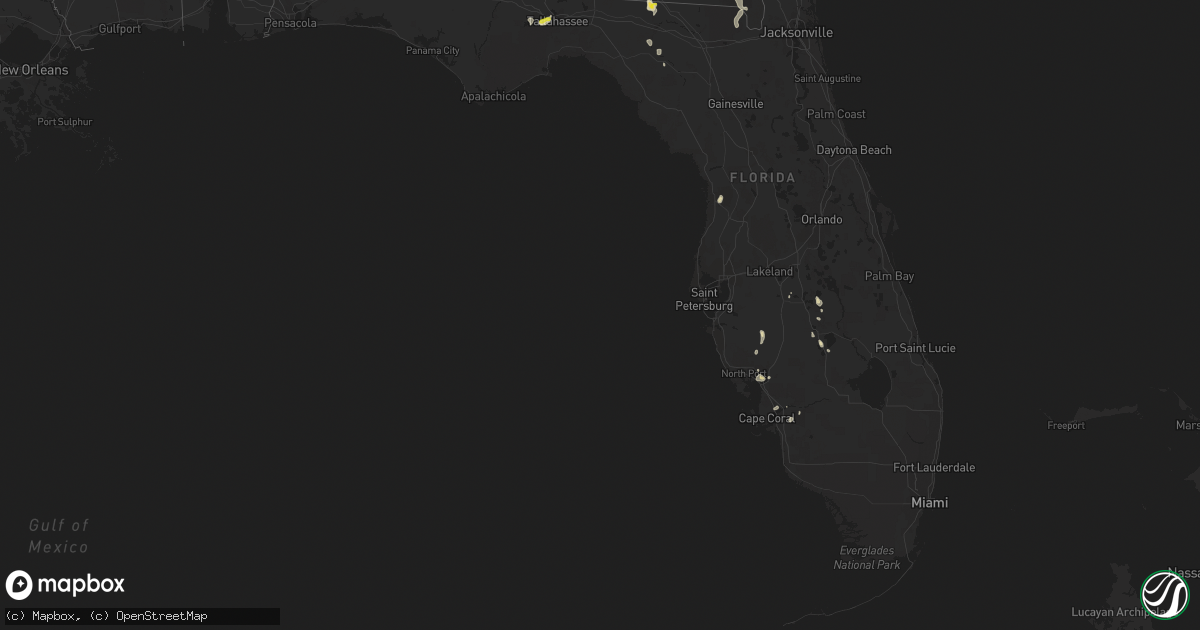 Hail map in Florida on May 3, 2022