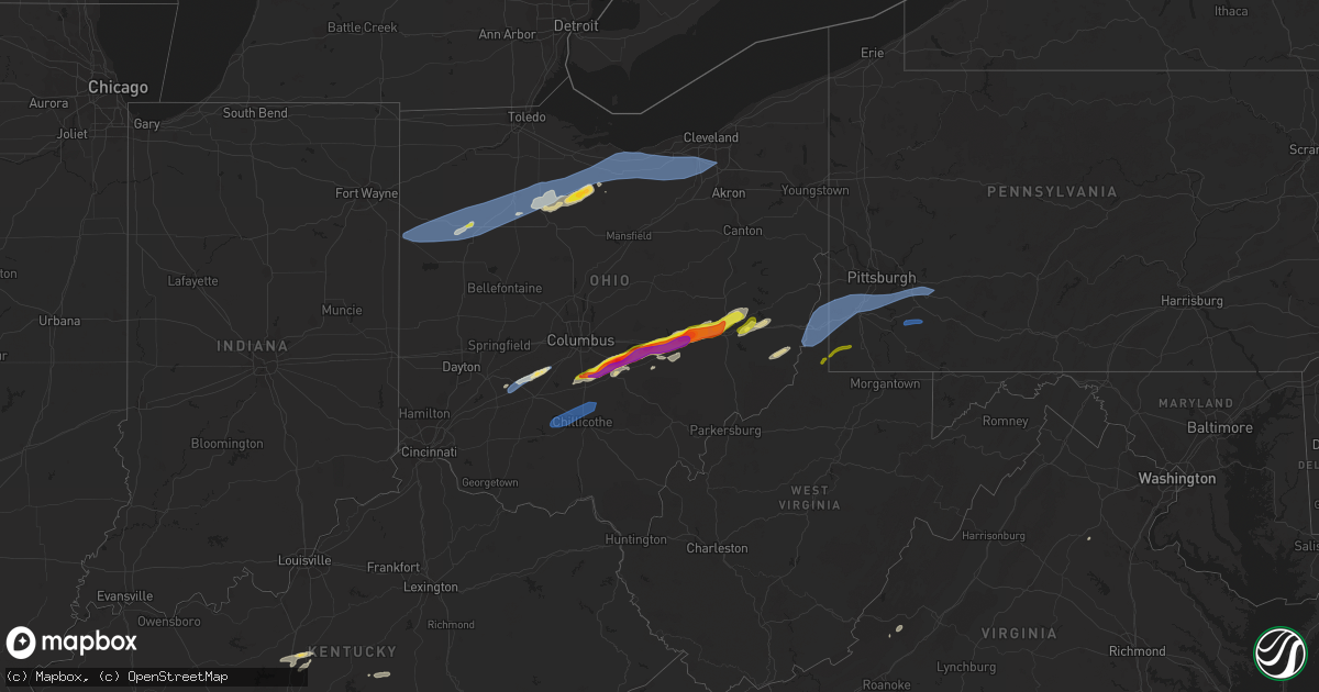 Hail map on May 3, 2022