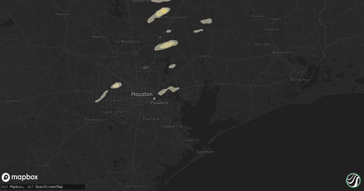 Hail map in Baytown, TX on May 3, 2024