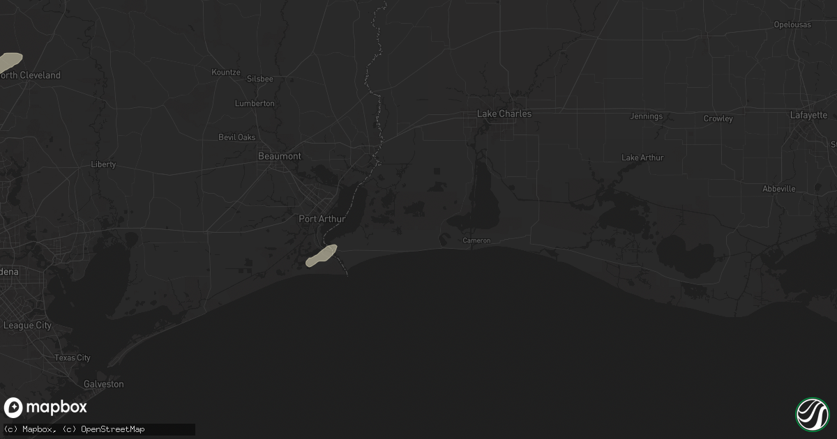 Hail map in Cameron, LA on May 3, 2024