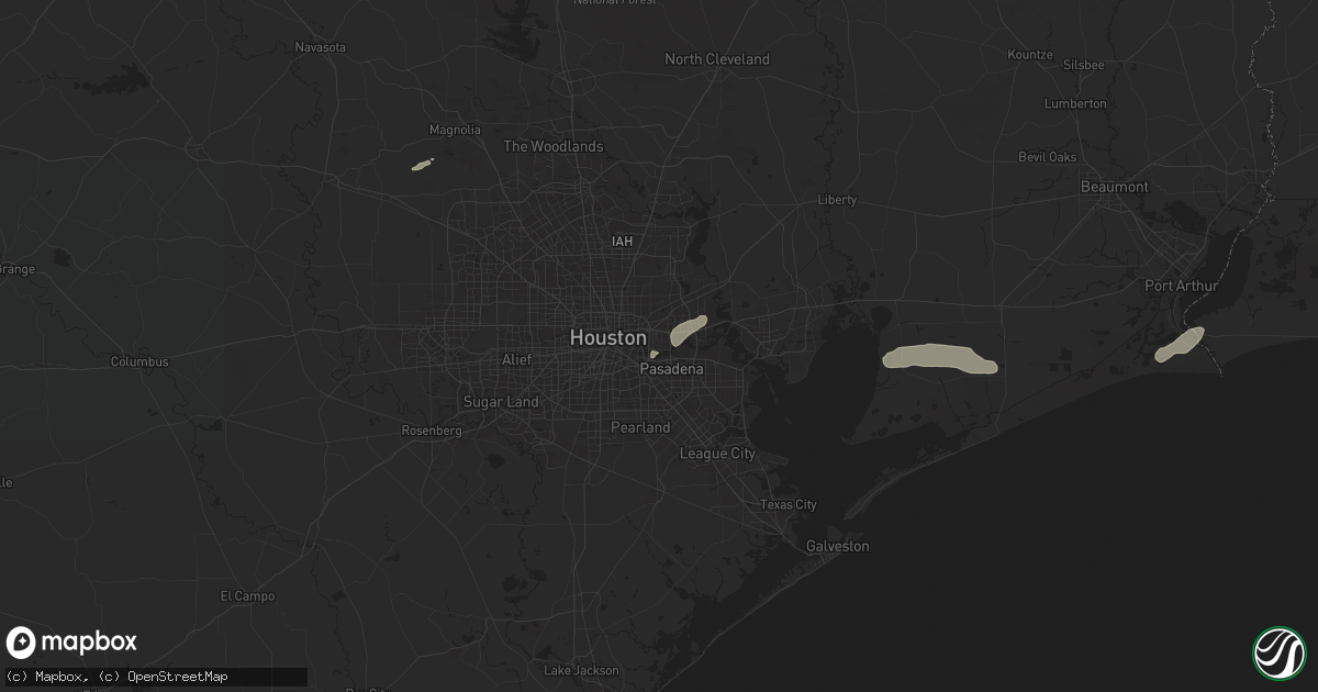 Hail map in Galena Park, TX on May 3, 2024