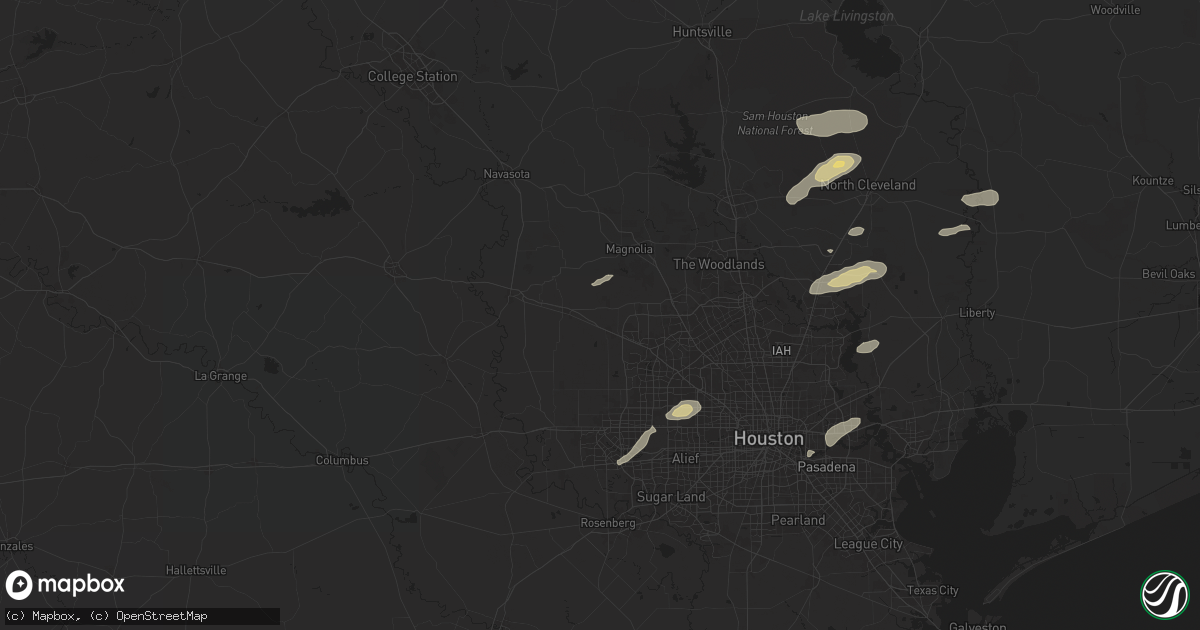 Hail map in Hockley, TX on May 3, 2024