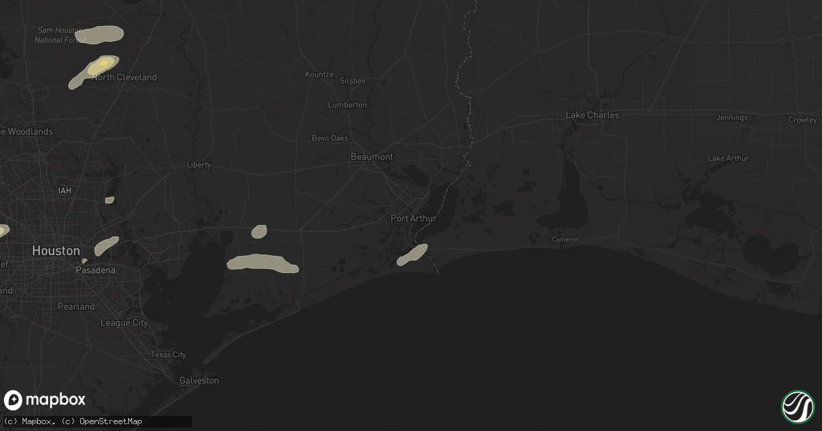 Hail map in Port Arthur, TX on May 3, 2024