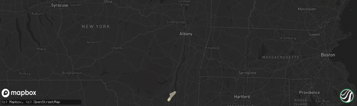 Hail map in Climax, NY on May 3, 2025