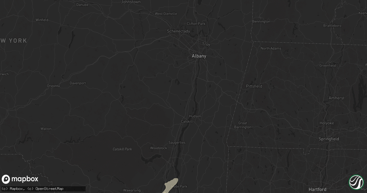 Hail map in Climax, NY on May 3, 2025