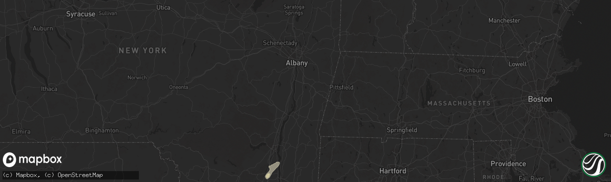 Hail map in Valatie, NY on May 3, 2025