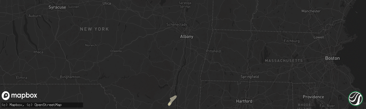 Hail map in West Coxsackie, NY on May 3, 2025