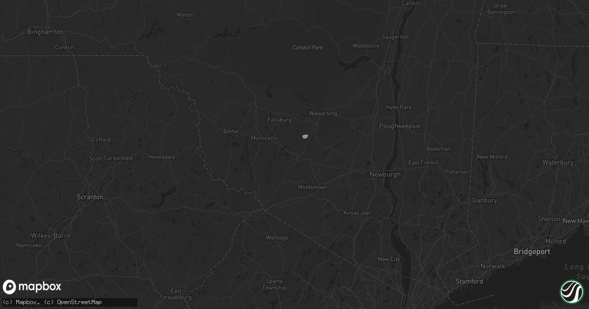 Hail map in Wurtsboro, NY on May 3, 2025