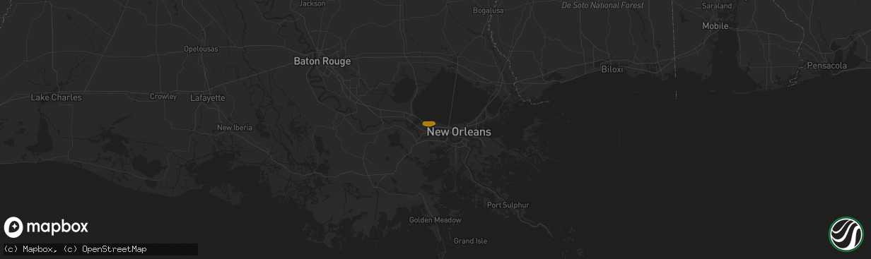 Hail map in Kenner, LA on May 4, 2007