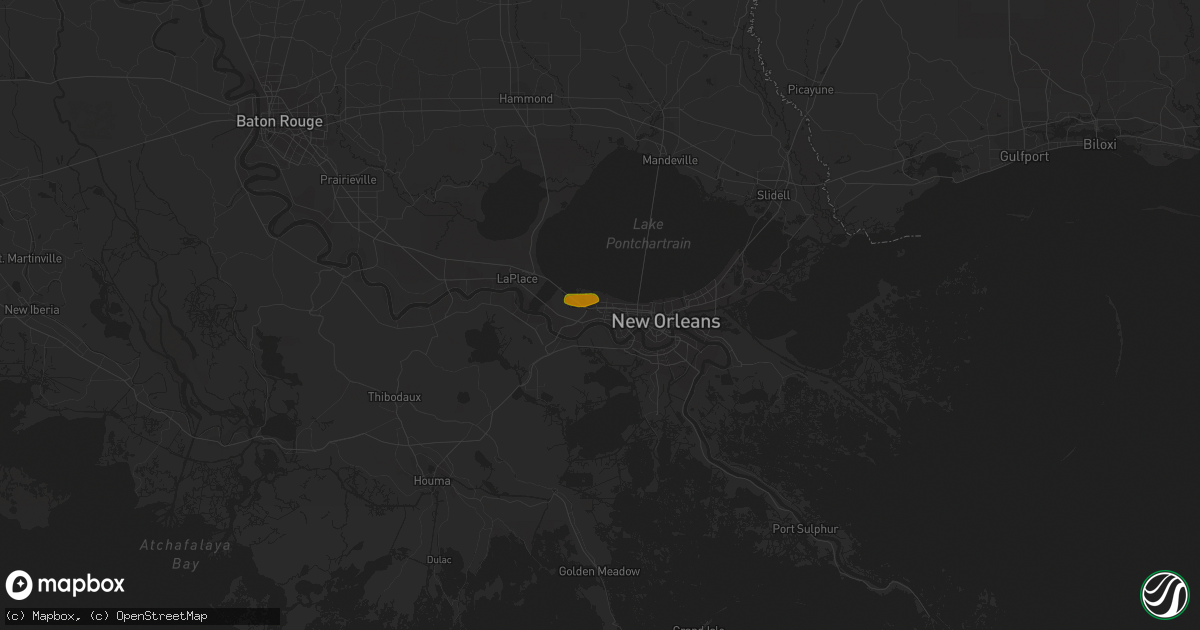 Hail map in Kenner, LA on May 4, 2007