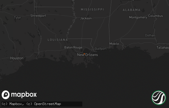 Hail map preview on 05-04-2007