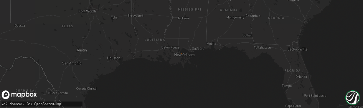 Hail map on May 4, 2007