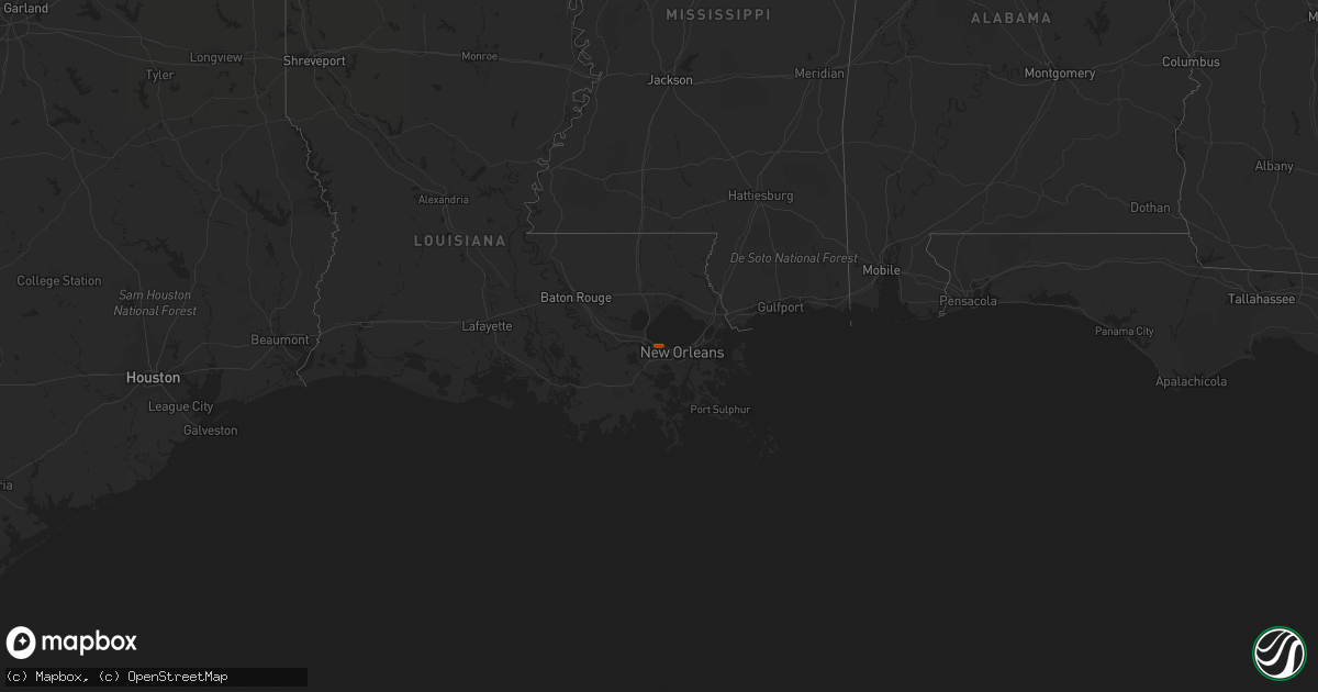 Hail map on May 4, 2007