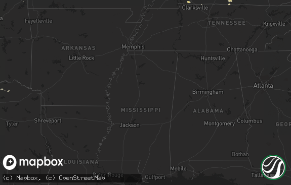 Hail map preview on 05-04-2012