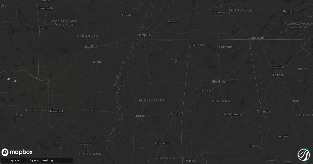 Hail map on May 4, 2012